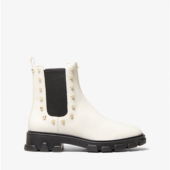 NWOB Michael Kors Ridley Astor Stud Leather Boots - Picture 4 of 10